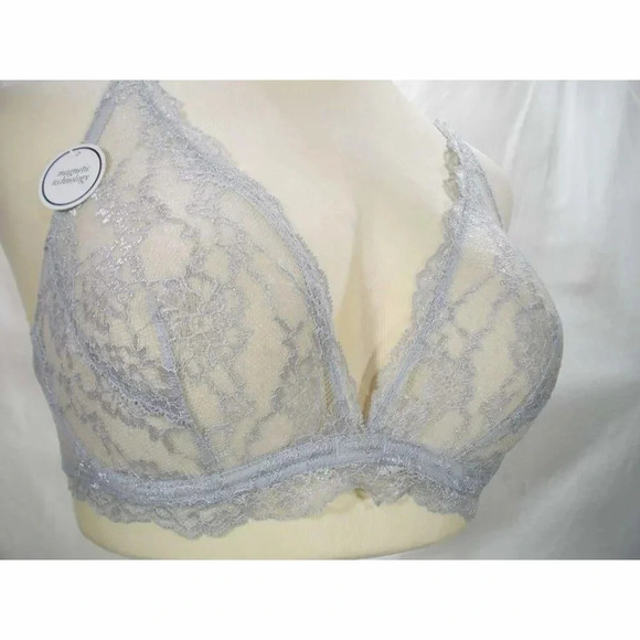 34C Le Mystere 4499 Perfect 10 Underwire Bralette Frost Gray NWT  New with Tags - Picture 8 of 9